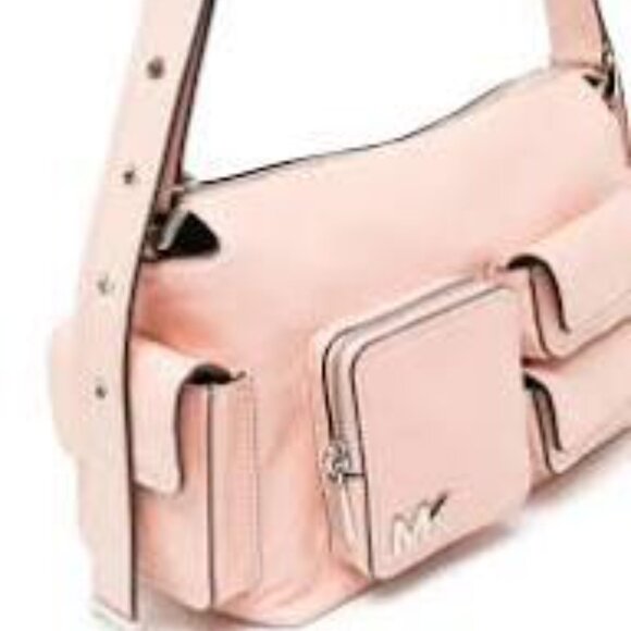 NWT ✅ Michael Kors DAKOTA Medium Leather Shoulder Bag ~ Smokey Rose ✨NWT - Picture 5 of 17